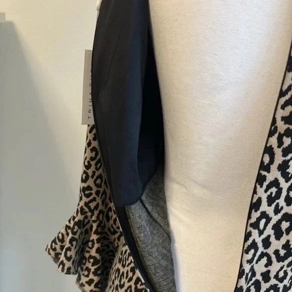 TRINA TURK, leopard print lightning dress size 8 NWT - Picture 8 of 13